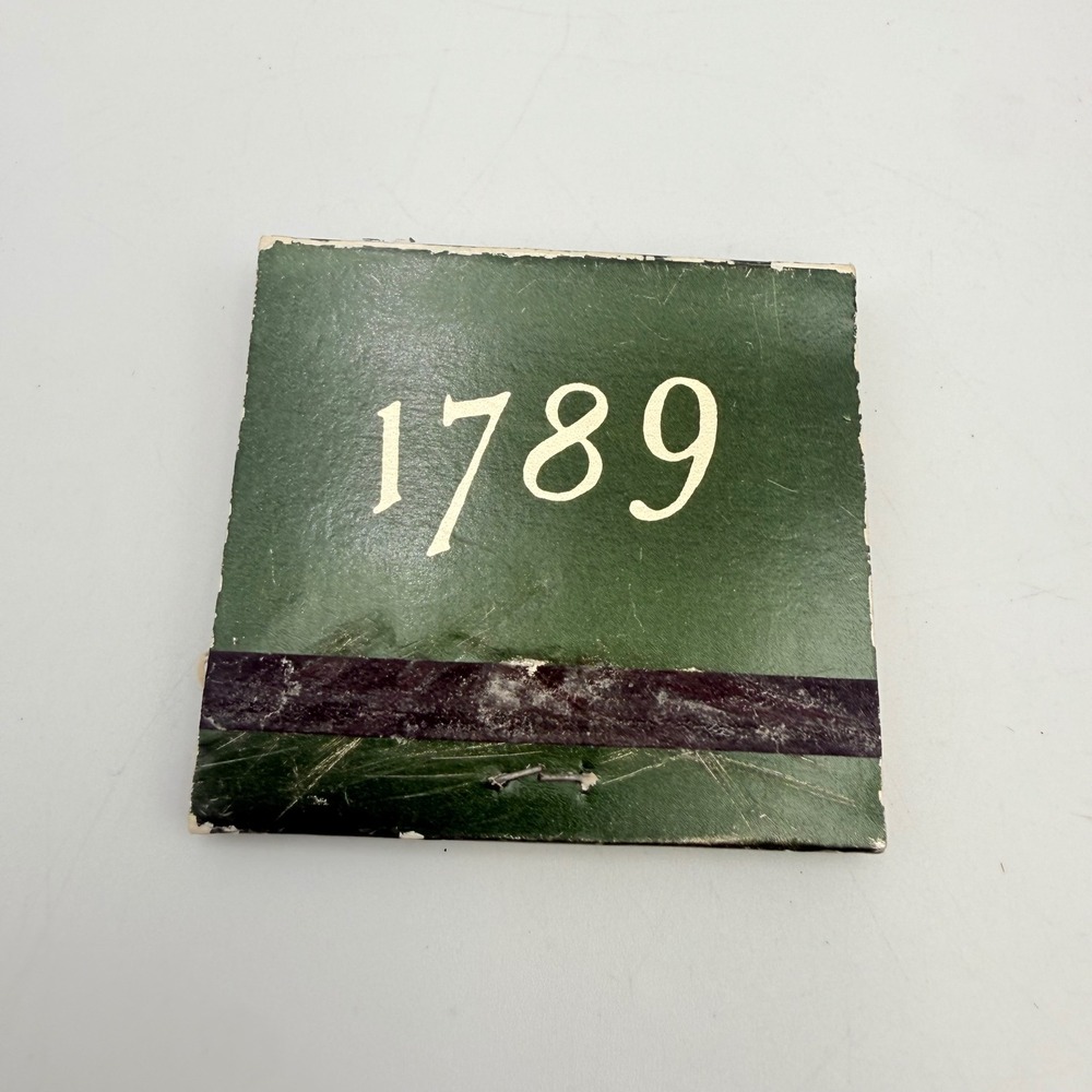 Vintage 1789 Restaurant Washington DC Matchbook Georgetown Full Matches Atlas